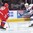 MONTREAL, CANADA - JANUARY 4: Russia's Yegor Rykov #28 blocks USA's Luke Kunin #9 shot in the second period during semifinal round action at the 2017 IIHF World Junior Championship. (Photo by Matt Zambonin/HHOF-IIHF Images)

